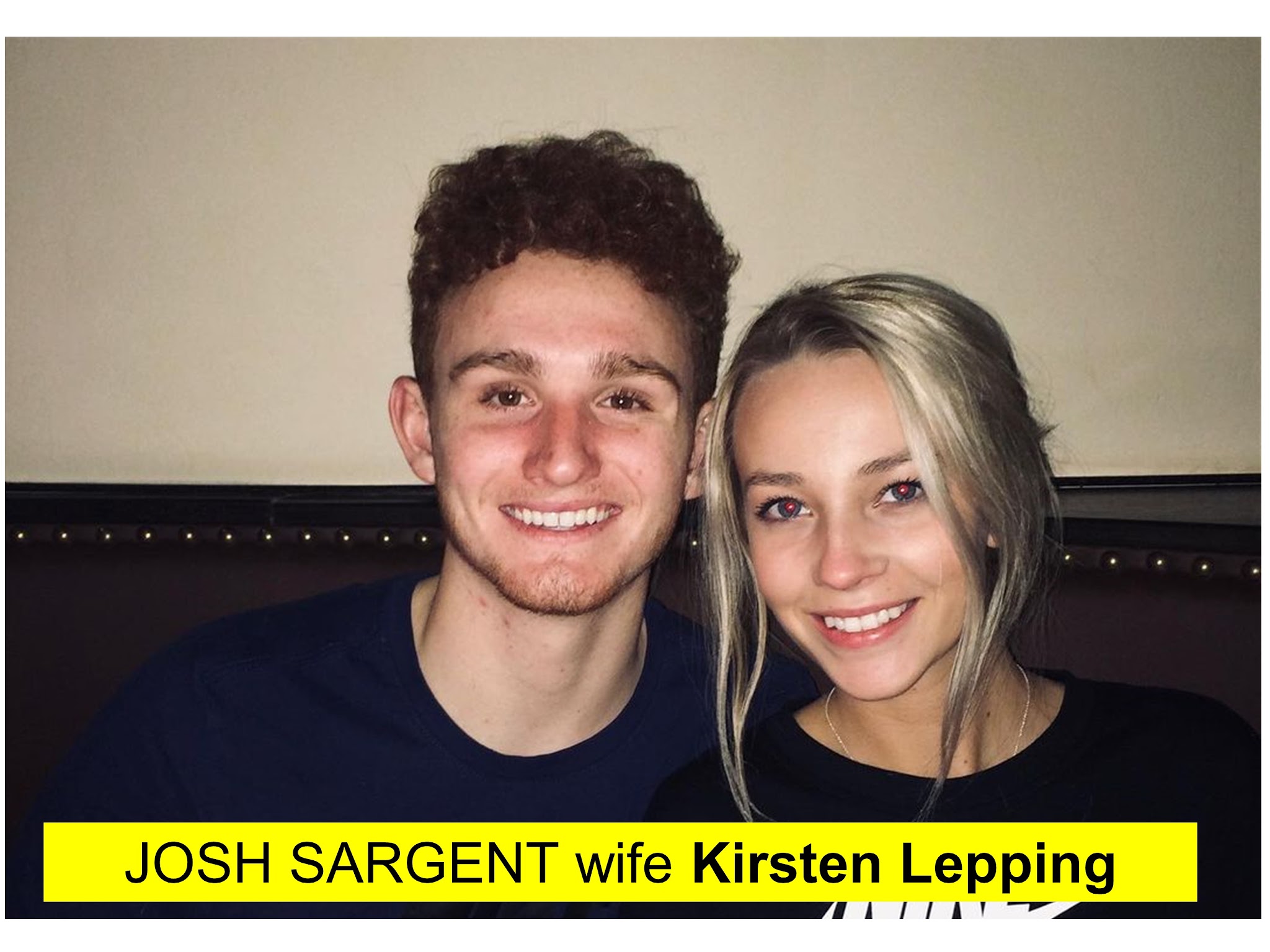 Josh sargent wife Kirsten Lepping