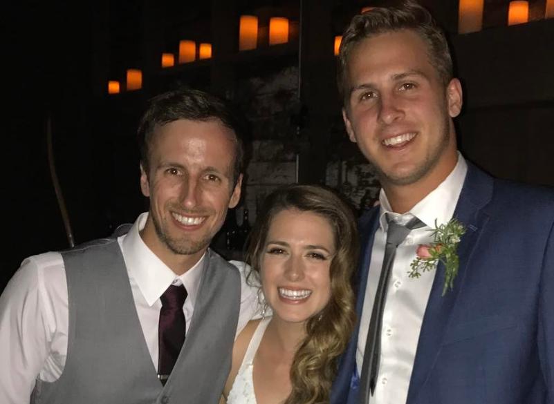 Jared Goff with sister and Mason Butts