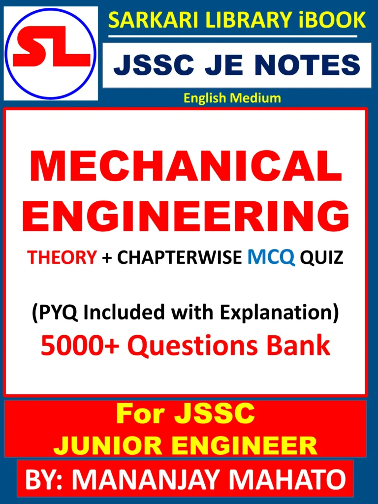 JSSC JE MECHANICAL NOTES